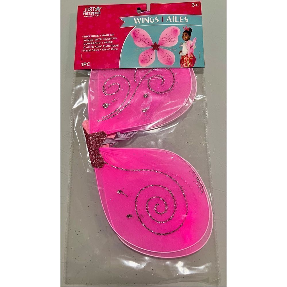 Fairy Princess Pink Butterfly Wings Just Pretending BNWT